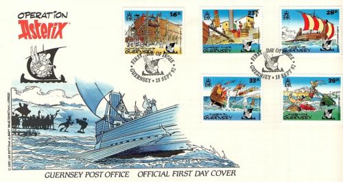 FDC GB Guernsey 1992 Asterix.jpg