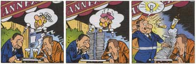 Asterix in der Sprechblase