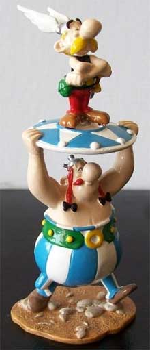 Obelix trägt Asterix