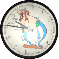 Asterix Wanduhr