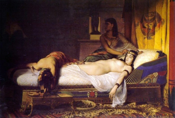 Kleopatra, Tod der - Jean André  Rixens (1874).jpg