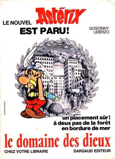 annonce_le domaine des dieux_dans le journal Tintin (F)_N° 1197-'71.jpg