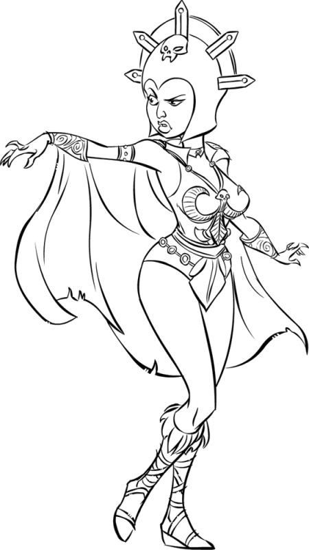 Uderzo-Style - 'Eviline' (character Evil-Lyn from 'Masters of the Universe').jpg