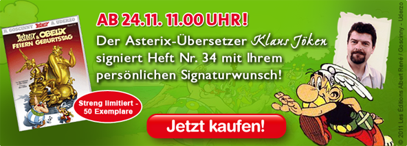 Asterix-Signieraktion im Ehapa-Shop!